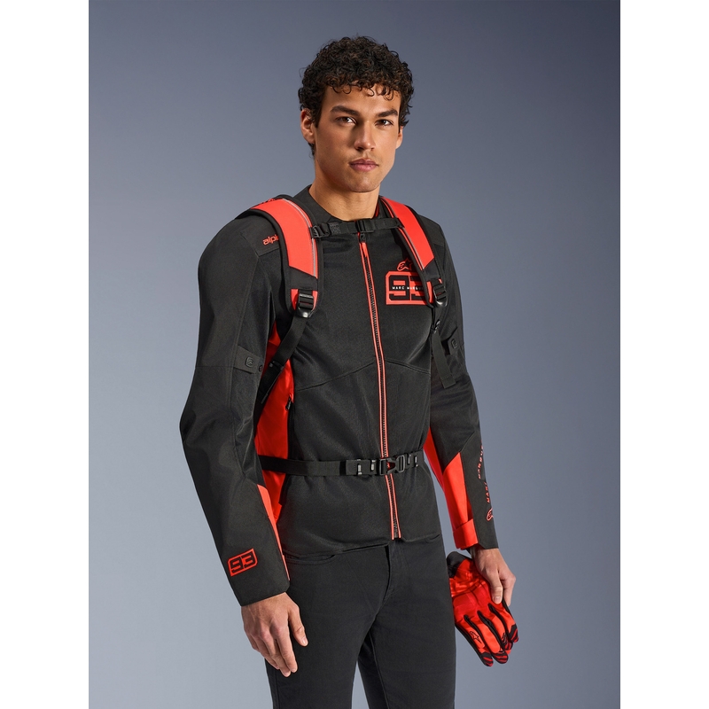 Batoh Alpinestars AMP-3 MM93 červeno fluo-červeno-černý 17 l