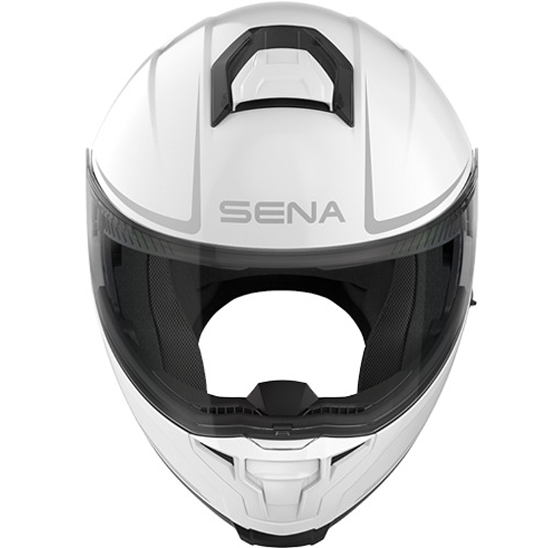 Výklopná helma na motorku s headsetem SENA Outrush 2 bílá