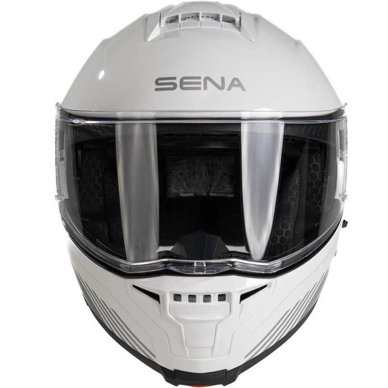 Výklopná helma na motorku s headsetem SENA Specter bílá