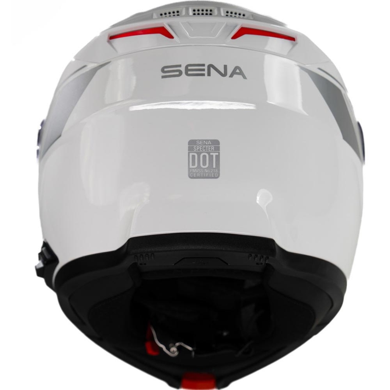 Výklopná helma na motorku s headsetem SENA Specter bílá