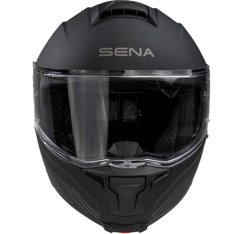 Výklopná helma na motorku s headsetem SENA Specter matná černá
