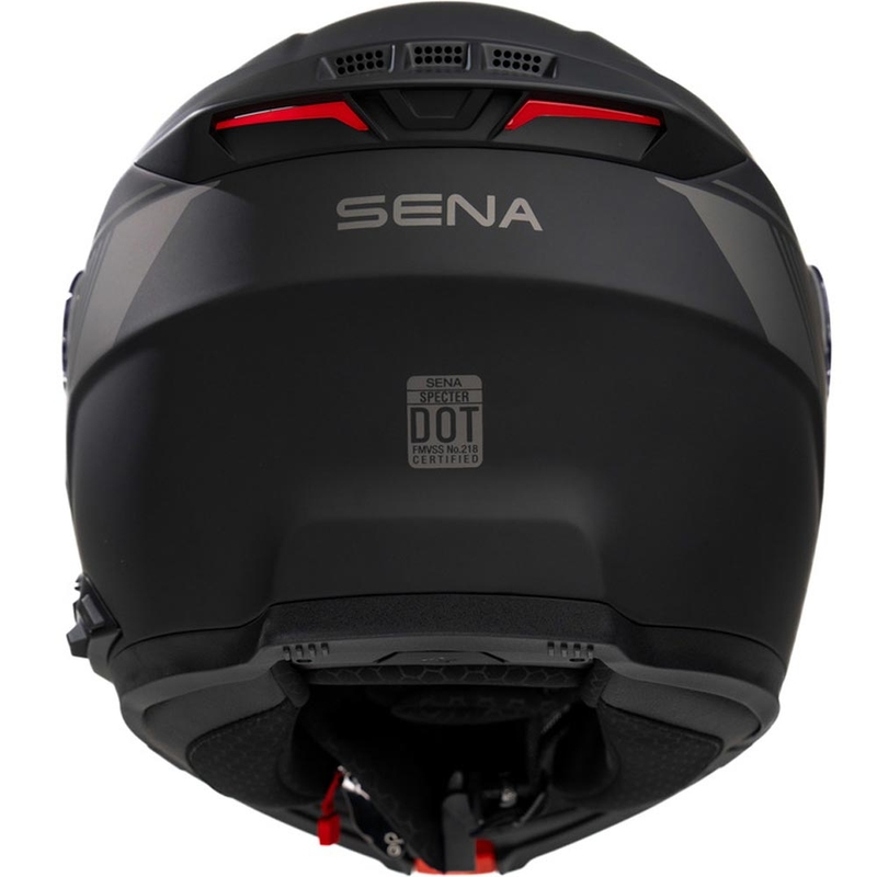 Výklopná helma na motorku s headsetem SENA Specter matná černá