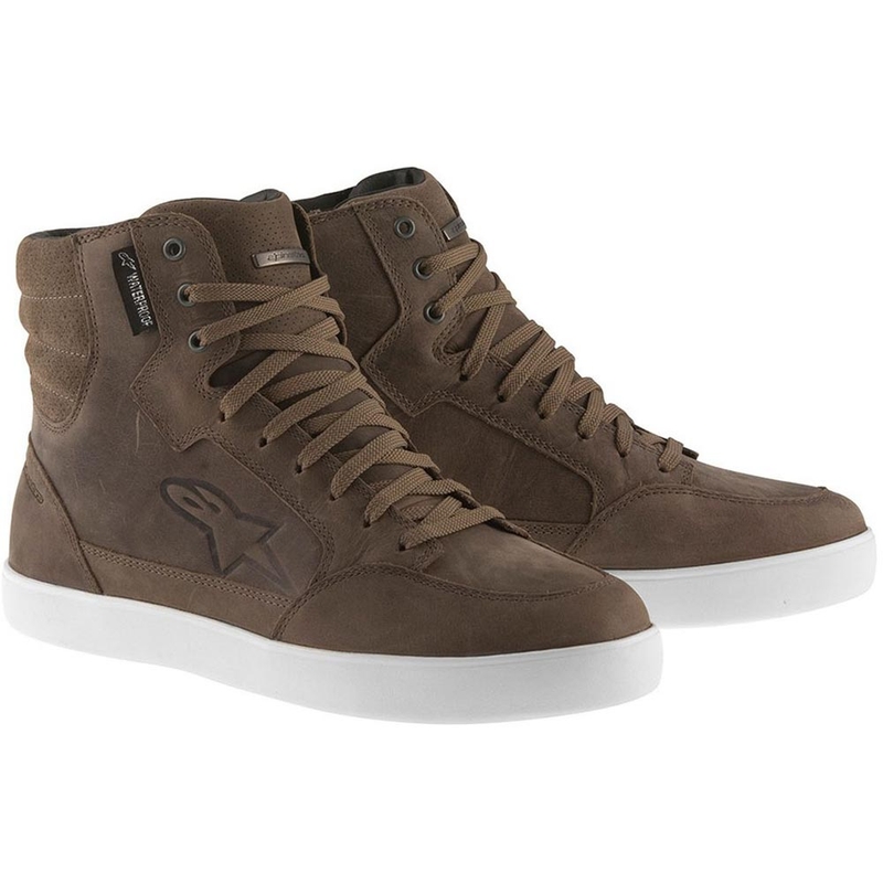 Boty na motorku Alpinestars J-6 Waterproof hnědé