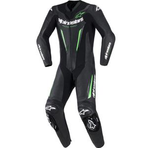 Jednodílná kombinéza na motorku Alpinestars GP FORCE V2 černo-zelená