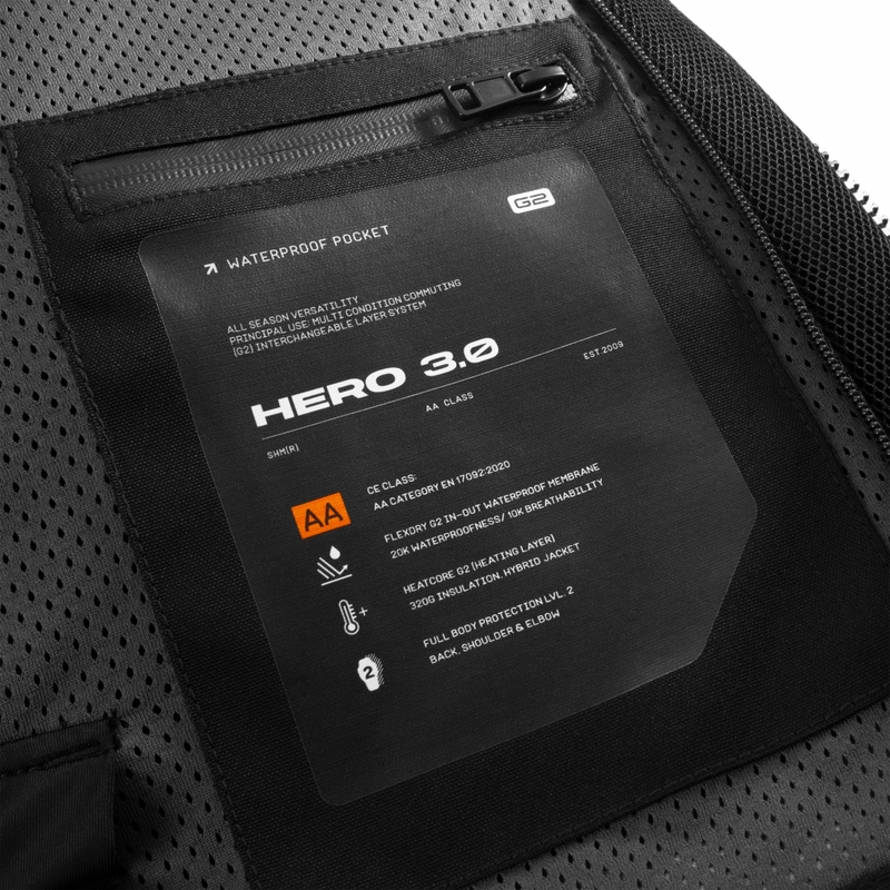 Bunda na motorku Shima Hero 3.0 černá
