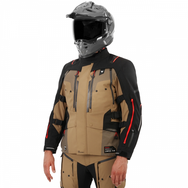 Bunda na motorku Shima Hero 3.0 hnědá