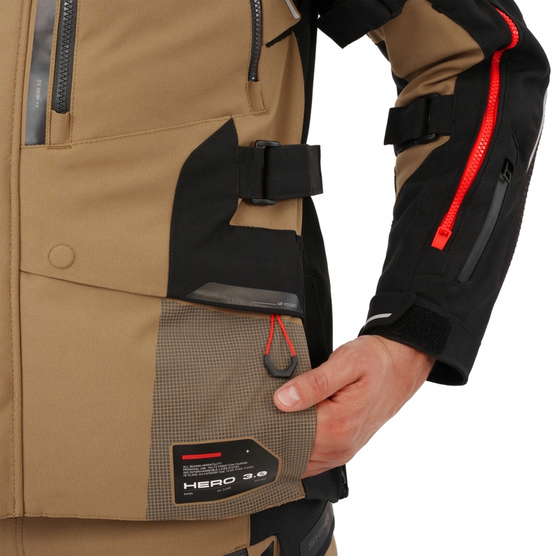 Bunda na motorku Shima Hero 3.0 hnědá