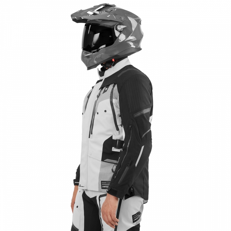 Bunda na motorku Shima Hero 3.0 šedo-černá