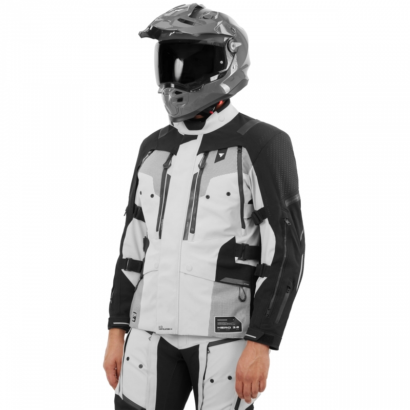 Bunda na motorku Shima Hero 3.0 šedo-černá