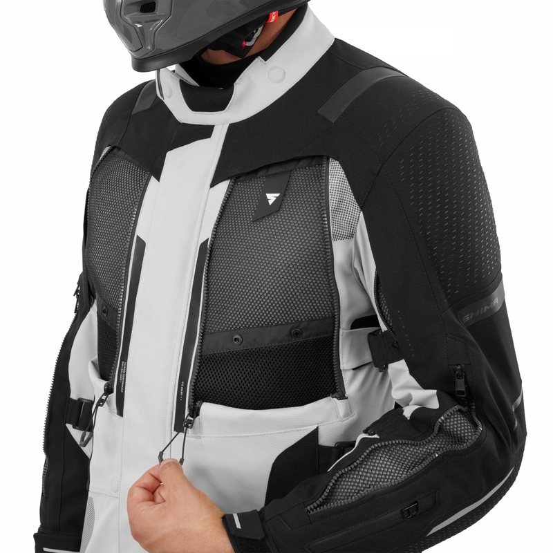 Bunda na motorku Shima Hero 3.0 šedo-černá