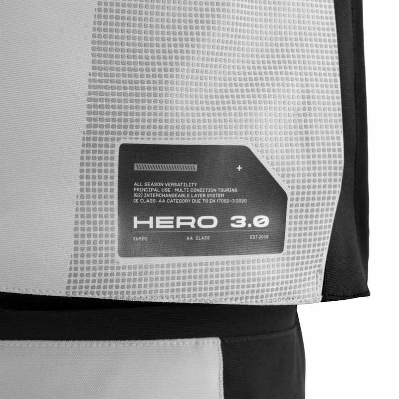 Bunda na motorku Shima Hero 3.0 šedo-fluo žlutá