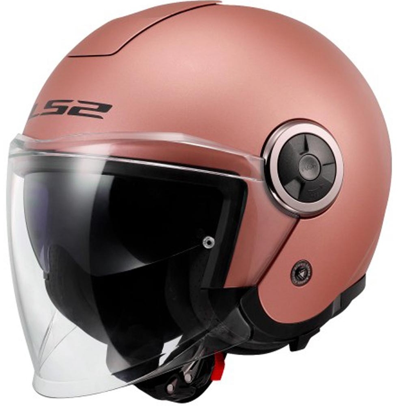 Otevřená helma na motorku LS2 OF620 Classy Solid matná zlato-růžová