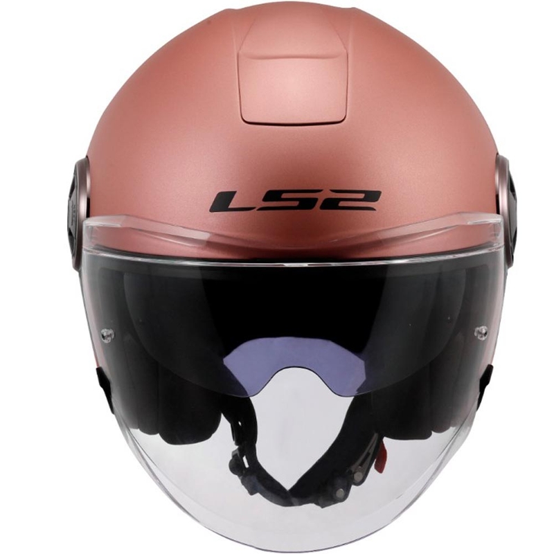 Otevřená helma na motorku LS2 OF620 Classy Solid matná zlato-růžová