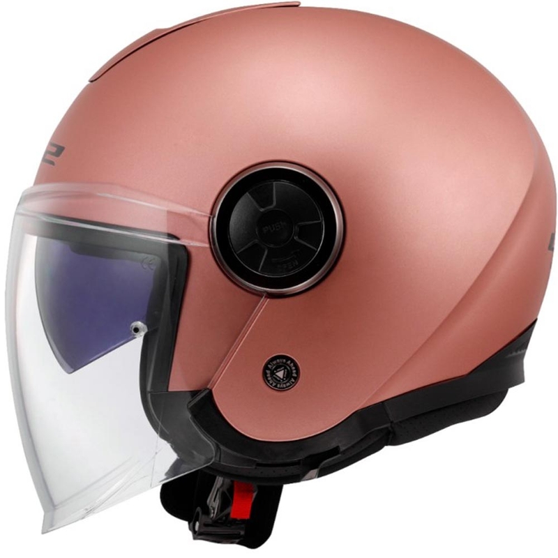 Otevřená helma na motorku LS2 OF620 Classy Solid matná zlato-růžová