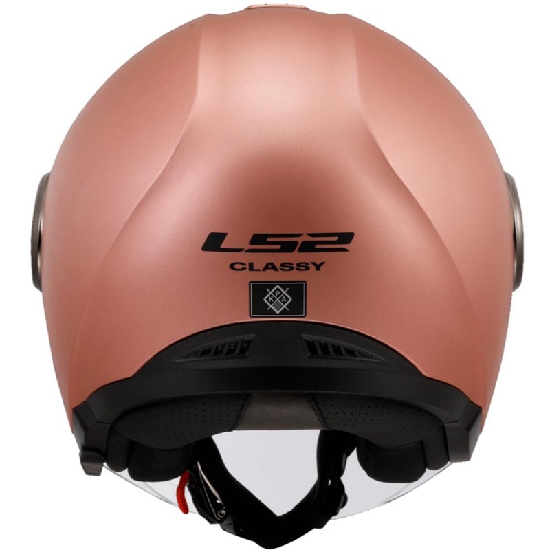 Otevřená helma na motorku LS2 OF620 Classy Solid matná zlato-růžová