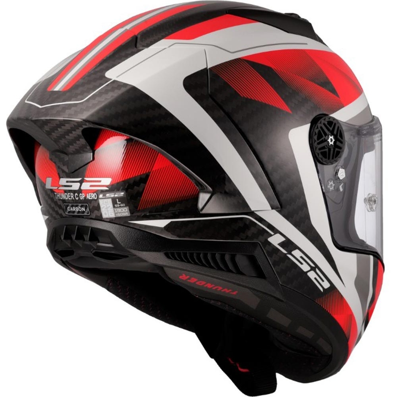 Integrální helma na motorku LS2 FF805 Thunder C GP Aero Raute bílo-červená