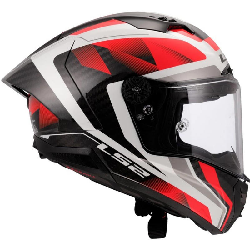 Integrální helma na motorku LS2 FF805 Thunder C GP Aero Raute bílo-červená
