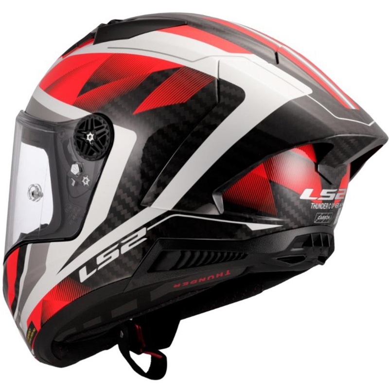 Integrální helma na motorku LS2 FF805 Thunder C GP Aero Raute bílo-červená