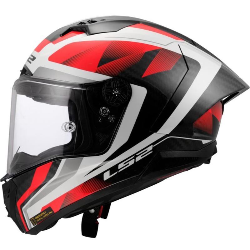 Integrální helma na motorku LS2 FF805 Thunder C GP Aero Raute bílo-červená