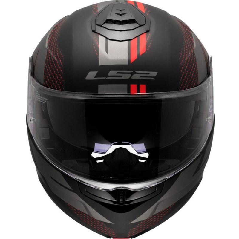 Vyklápěcí helma na motorku LS2 FF908 Strobe II Code černo-šedá
