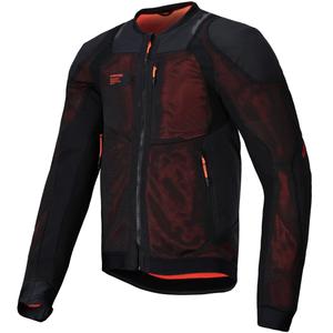 Bunda na motorku Alpinestars TROOP-AIR PRO černo-fluo červená