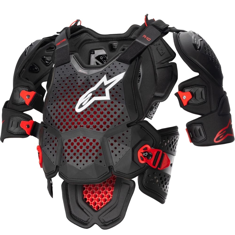 Chránič těla Alpinestars A-10 2 černo-antracitovo-červený