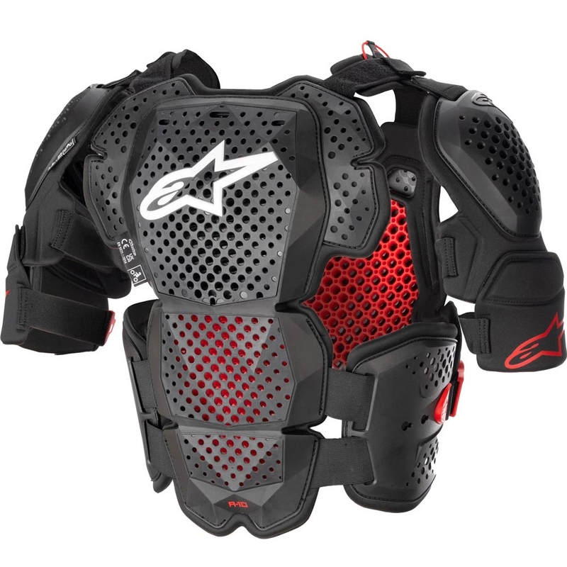 Chránič těla Alpinestars A-10 2 černo-antracitovo-červený