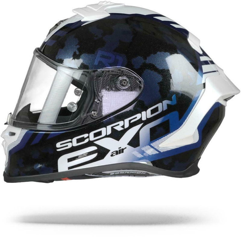 Integrální přilba Scorpion EXO-R1 Air Ogi černo-bílo-modrá
