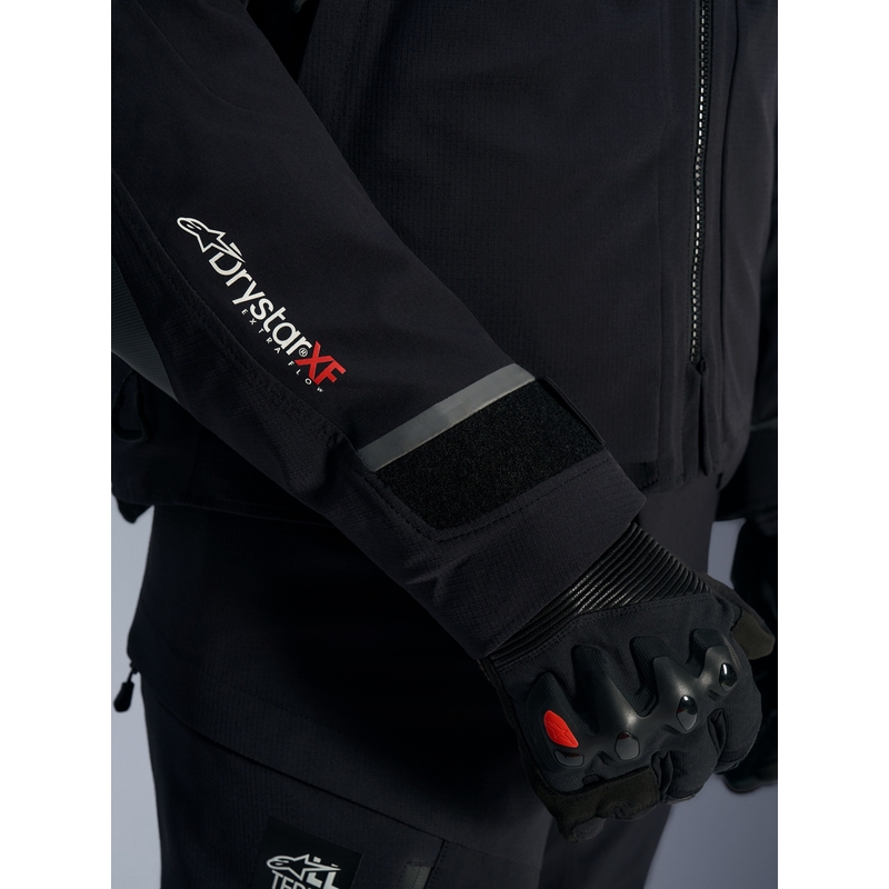 Bunda na motorku Alpinestars Andes PRO Drystar XF černo-tmavě šedá