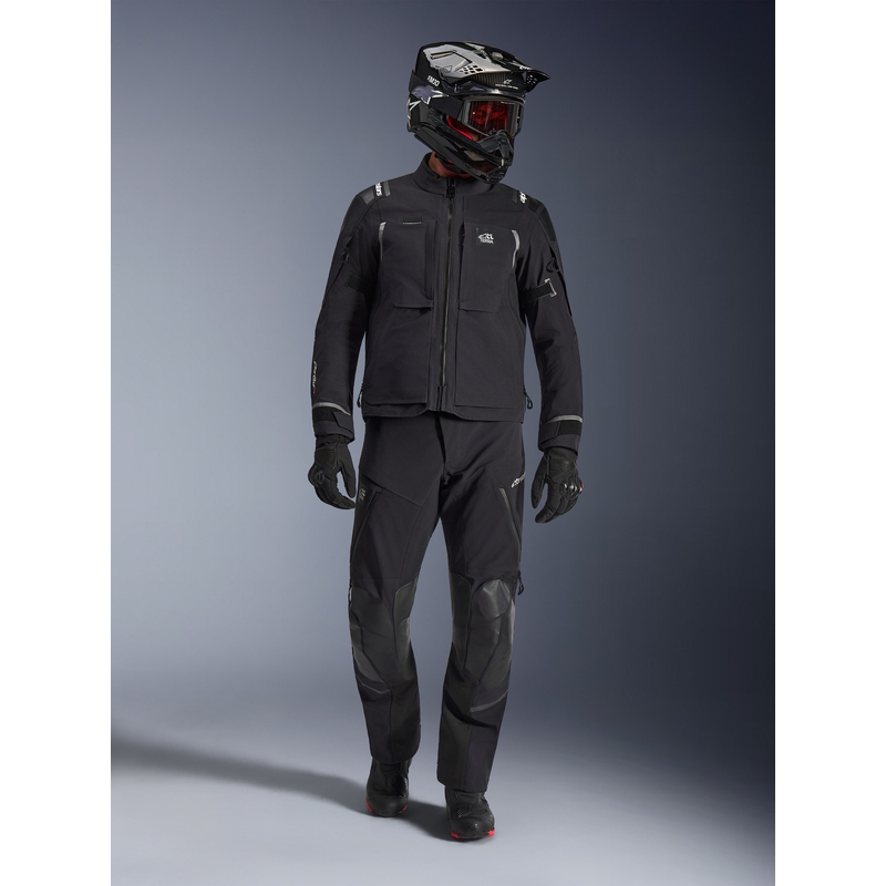 Bunda na motorku Alpinestars Andes PRO Drystar XF černo-tmavě šedá