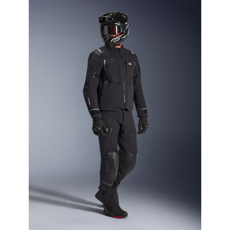 Bunda na motorku Alpinestars Andes PRO Drystar XF černo-tmavě šedá
