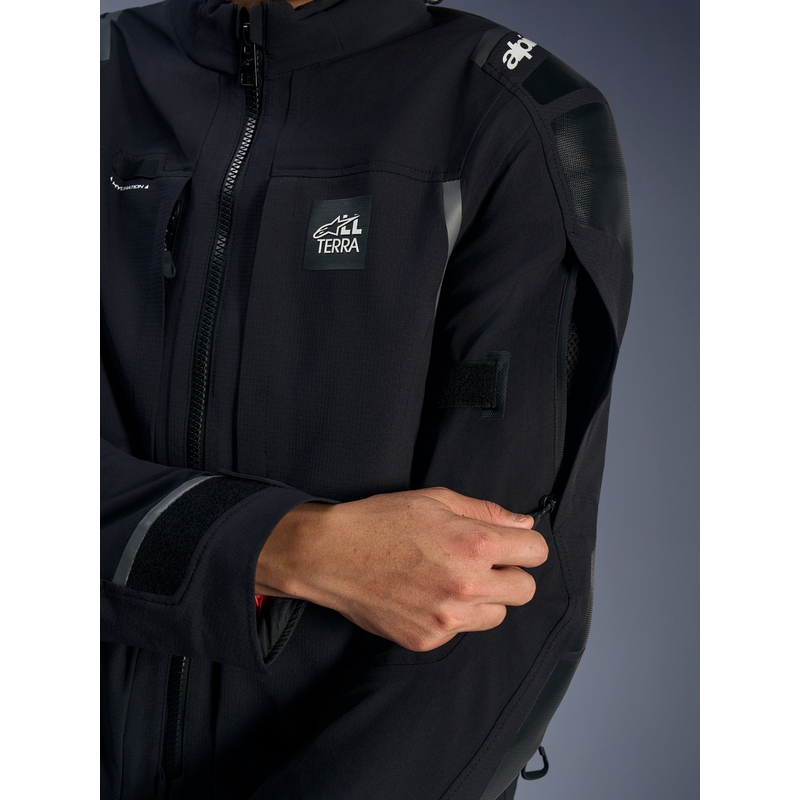 Bunda na motorku Alpinestars Andes PRO Drystar XF černo-tmavě šedá