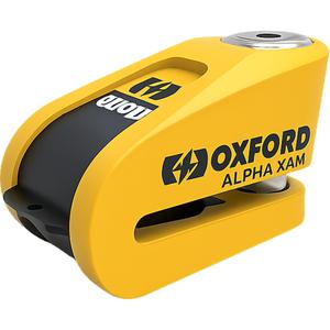 Zámek kotoučové brzdy Oxford Alpha Alarm XA14 žluto-černý