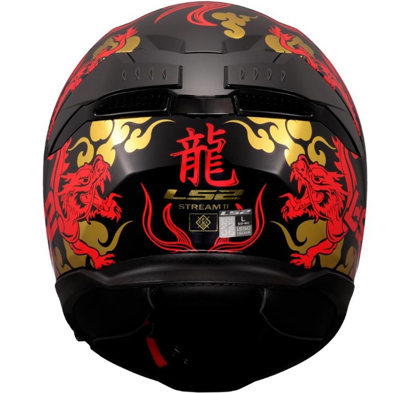 Integrální helma na motorku LS2 FF808 Drako černo-červená