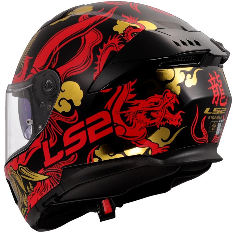 Integrální helma na motorku LS2 FF808 Drako černo-červená