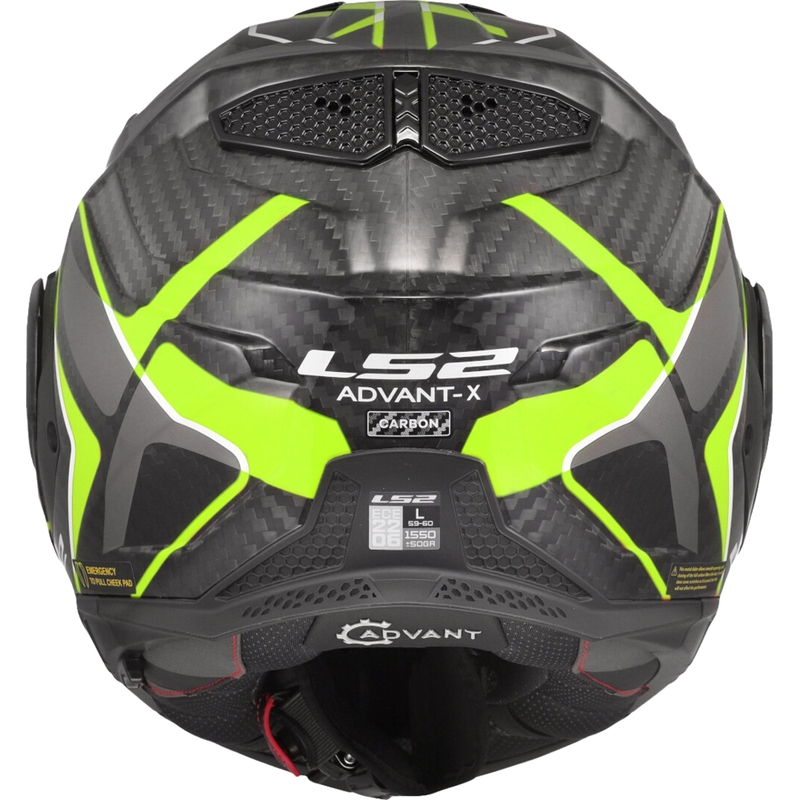 Překlápěcí helma na motorku LS2 FF901 Advant X C Future II černo-fluo žlutá