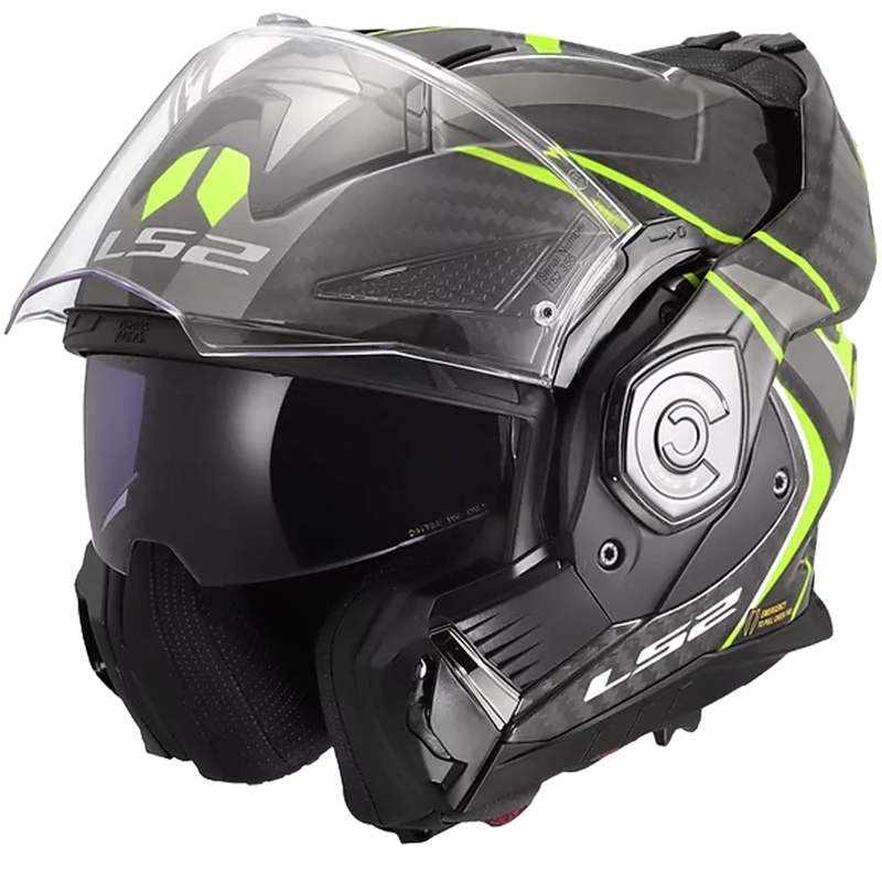 Překlápěcí helma na motorku LS2 FF901 Advant X C Future II černo-fluo žlutá