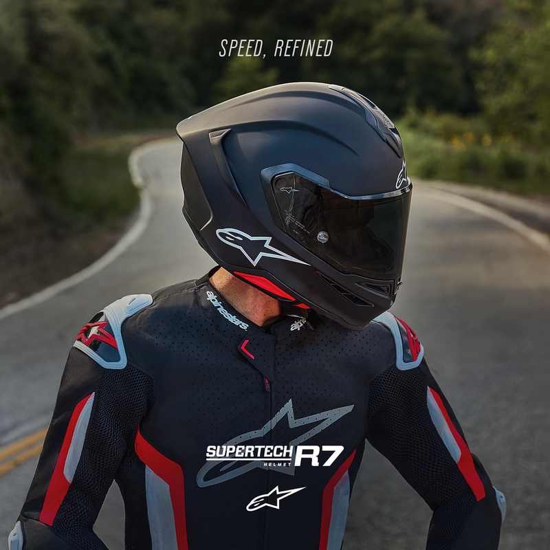 Integrální helma na motorku Alpinestars S-R7 Solid matná černá