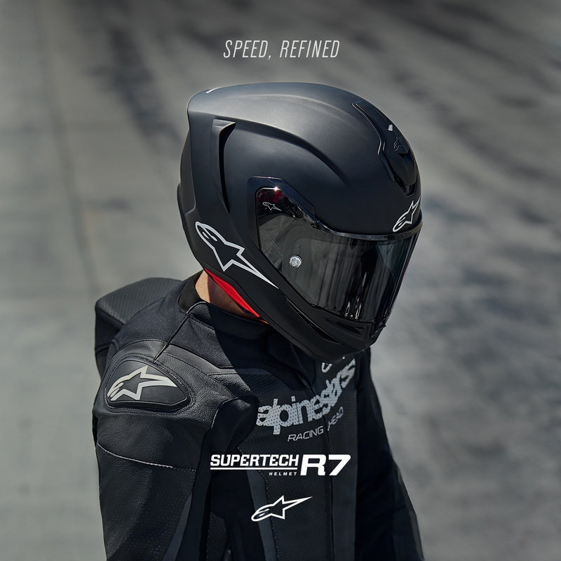 Integrální helma na motorku Alpinestars S-R7 Solid matná černá