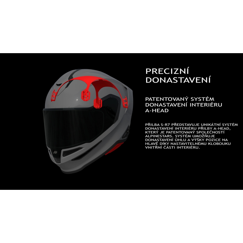 Integrální helma na motorku Alpinestars S-R7 Solid matná černá
