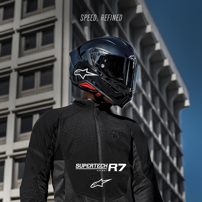 Integrální helma na motorku Alpinestars S-R7 Solid černá