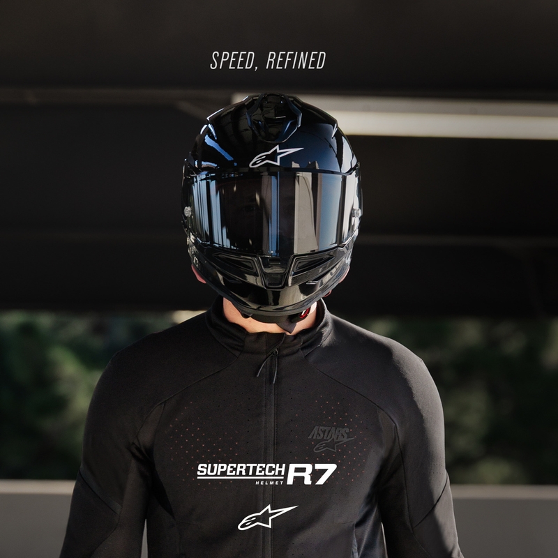 Integrální helma na motorku Alpinestars S-R7 Solid černá