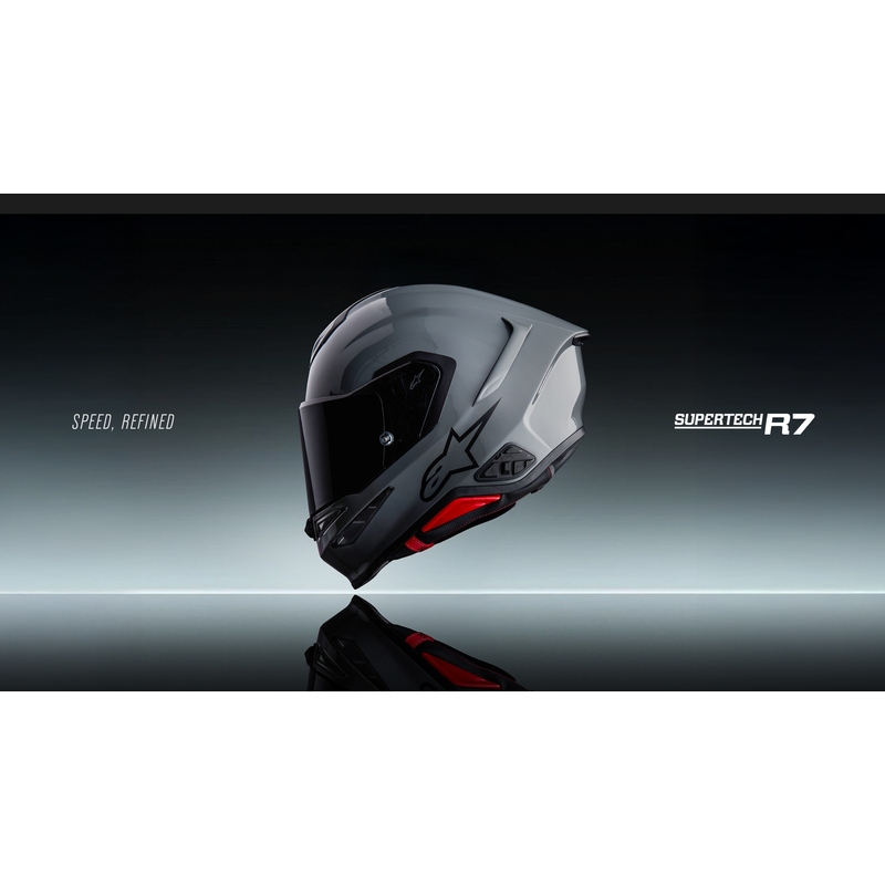 Integrální helma na motorku Alpinestars S-R7 Solid šedá