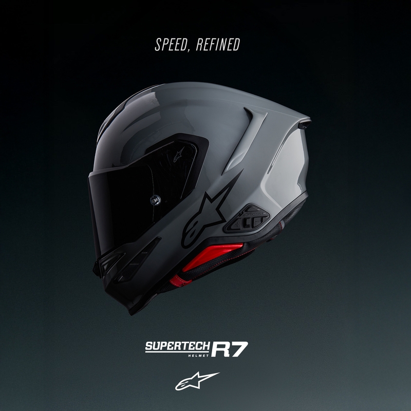 Integrální helma na motorku Alpinestars S-R7 Solid šedá