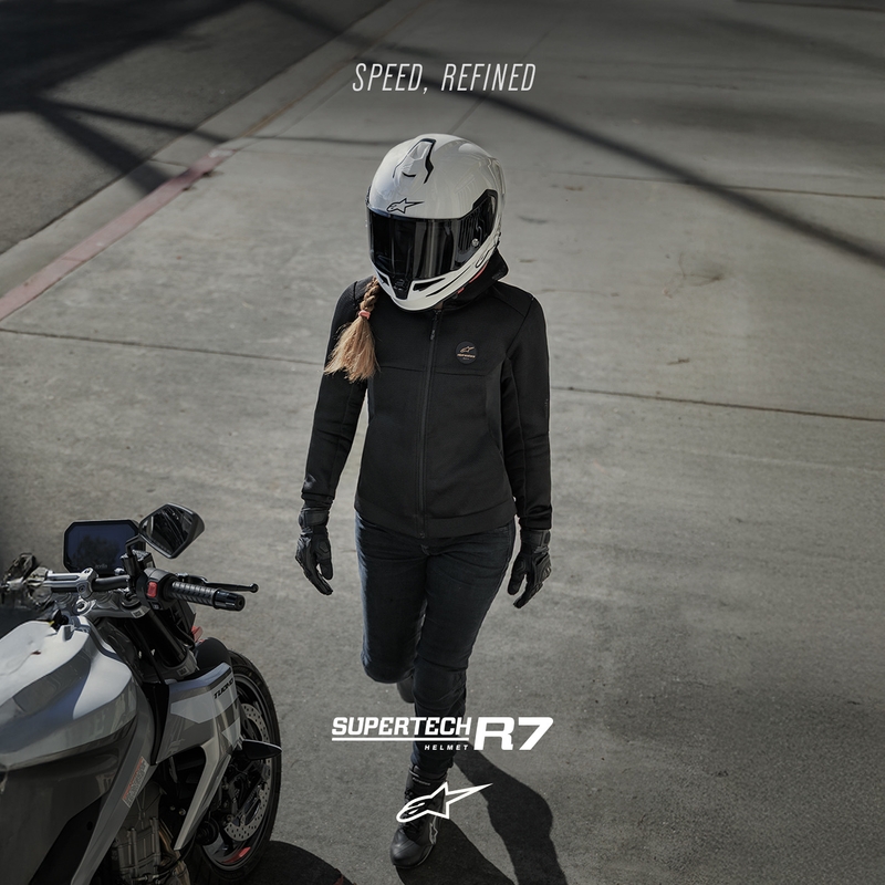 Integrální helma na motorku Alpinestars S-R7 Solid bílá