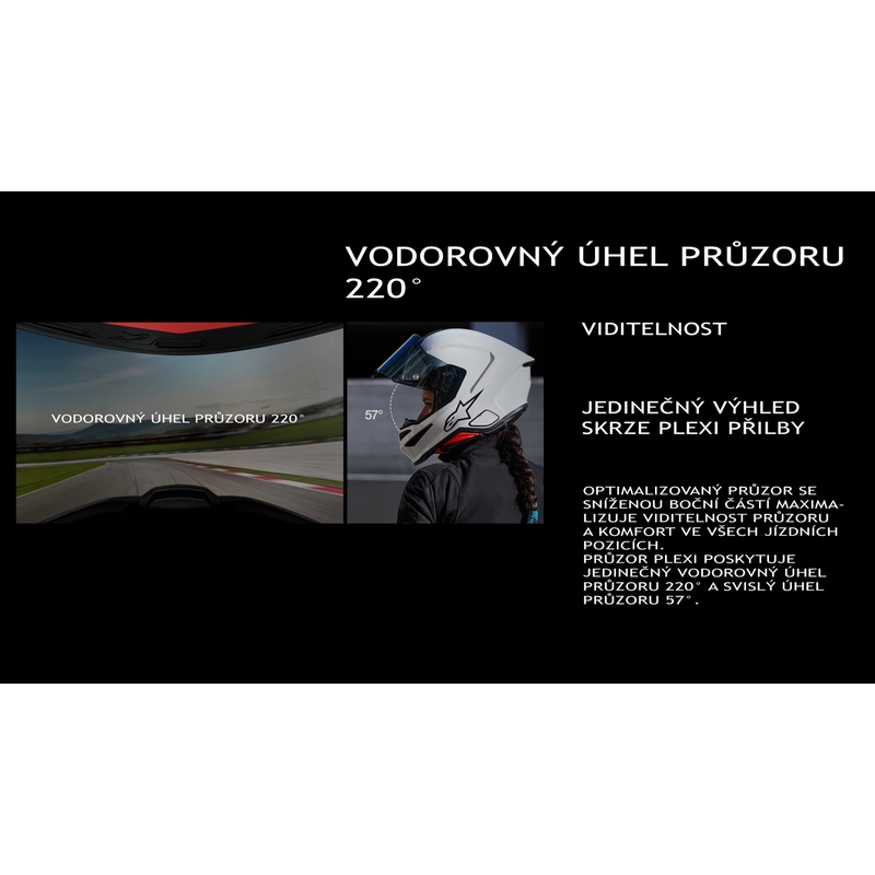 Integrální helma na motorku Alpinestars S-R7 Solid bílá