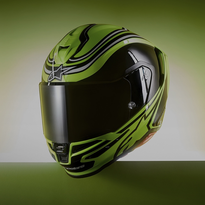 Integrální helma na motorku Alpinestars S-R7 Zeal fluo žluto-černo-bílá