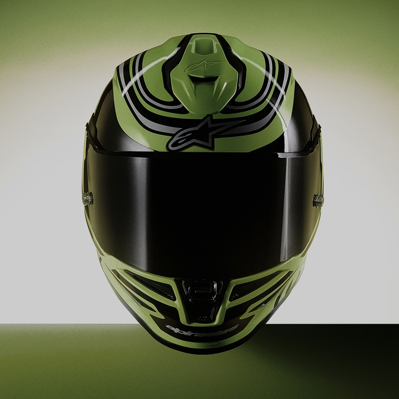 Integrální helma na motorku Alpinestars S-R7 Zeal fluo žluto-černo-bílá