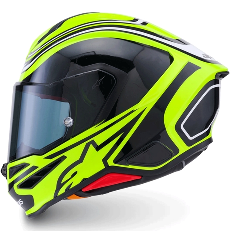 Integrální helma na motorku Alpinestars S-R7 Zeal fluo žluto-černo-bílá