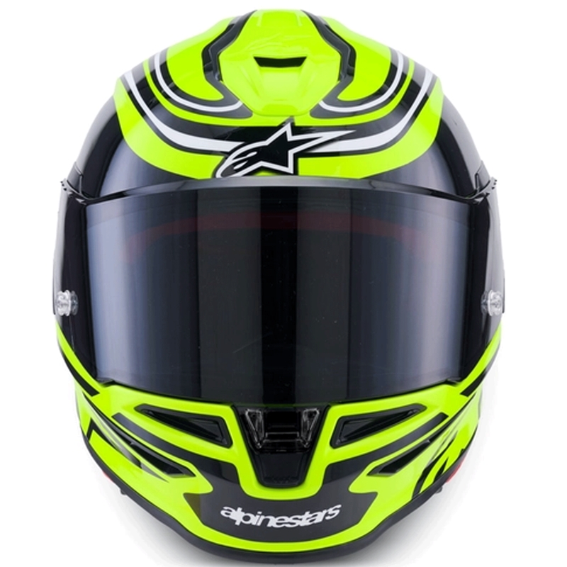 Integrální helma na motorku Alpinestars S-R7 Zeal fluo žluto-černo-bílá